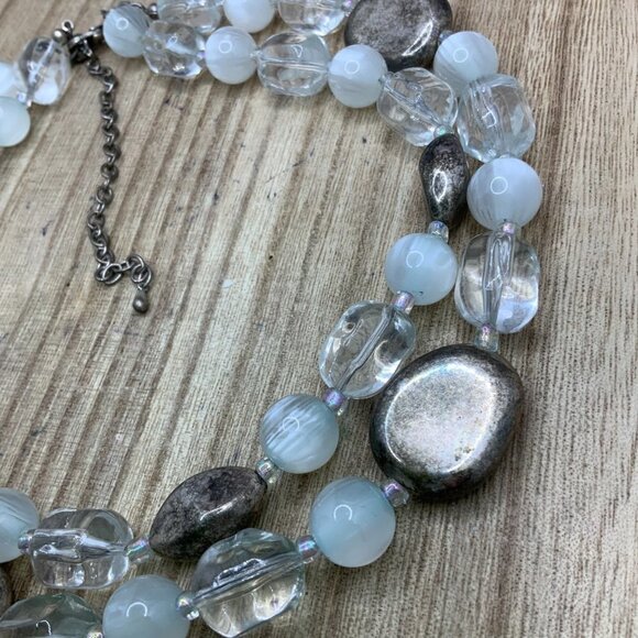 Premier Designs Beaded Coastal Dual Stranded Necklace - Picture 1 of 8